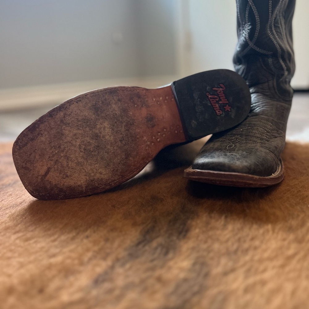Men’s Black Tony Lama Boots - Picture 4 of 6